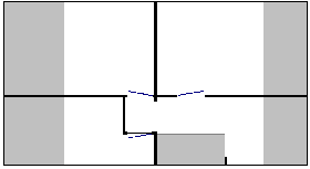 Nieuwe situatie (bovenaanzicht)